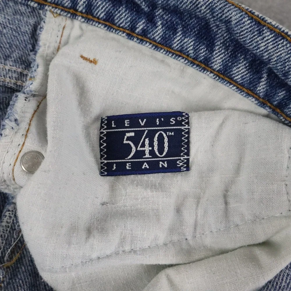 Vtg Levi's 540 Jeans Mens 42x32 Relaxed Fit 5-Pocket Stone Wash‎ Denim Blue USA